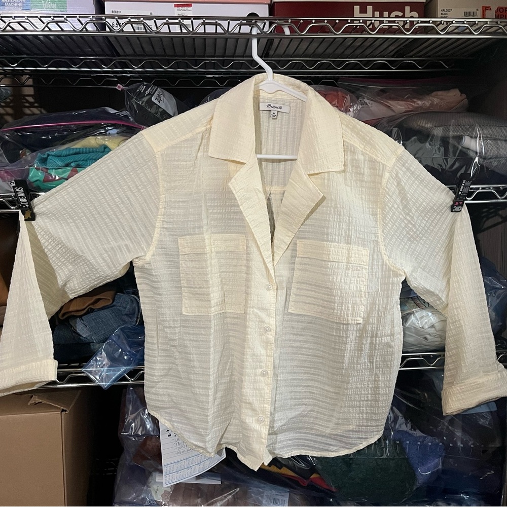 NWOT Madewell button down blouse
